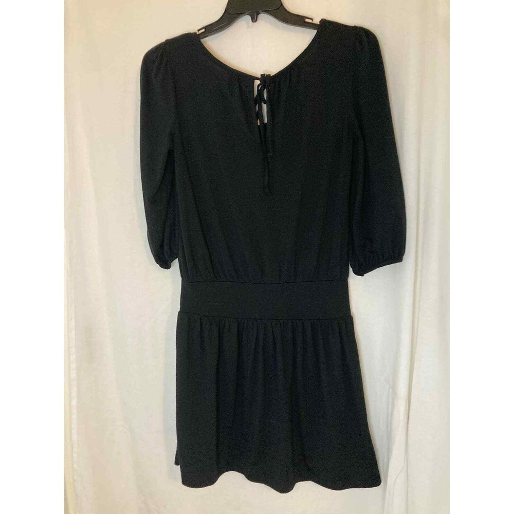 Mossimo Supply Co. Black Mini Dress 3/4 Sleeve‎ Tie Back Casual Cute